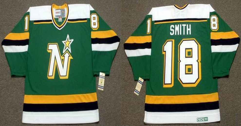 2019 Men Dallas Stars #18 Smith Green CCM NHL jerseys->dallas stars->NHL Jersey